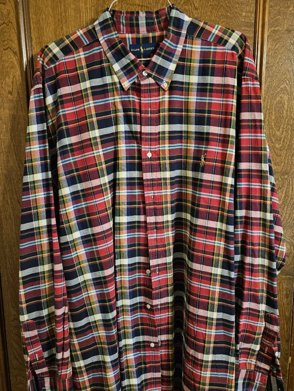 Polo Ralph Lauren Plaid Long Sleeve Button Down Shirt Big & Tall 3XLT